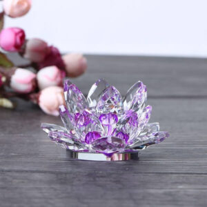 Amethyst Lotus Candle Holder