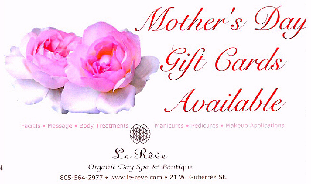 Le Reve Spa Mothers Day Gift Cards